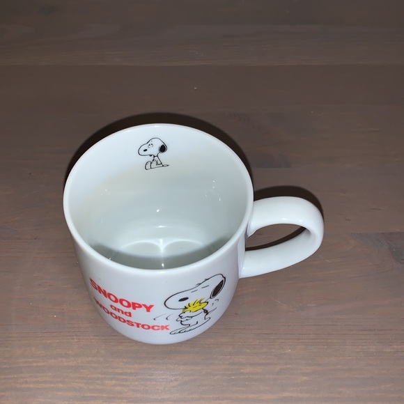Peanuts Snoopy and Woodstock Vintage White Ceramic Mini Mug - Picture 2 of 9